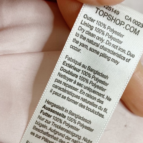 Topshop Pink Fuzzy Carly Button Trench Coat 12 - Picture 7 of 7